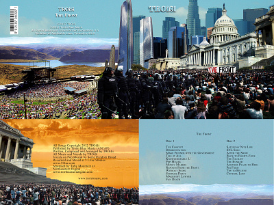 TROiSi - "The Front" 4-panel album art album cover concept album dystopia oppression