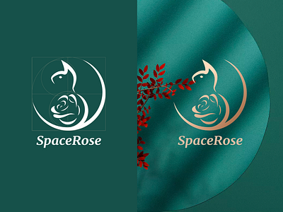 SpaceRose branding design graphic design illustration logo ui ux vector