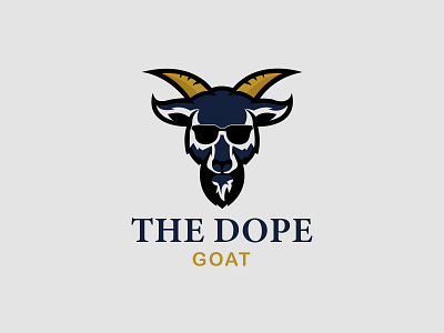 Goat Logo Design creative logo design design flat logo design goat logo design goat with sunglass logo design logo logo design typography unique logo design vector