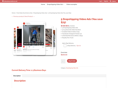 Video Ads E-commerce Website divi builder web design web site webdesign website woocommerce wordpress