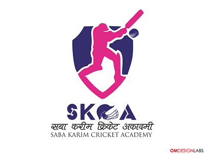 Logo Design for a Cricket Academy owned by famous cricketer