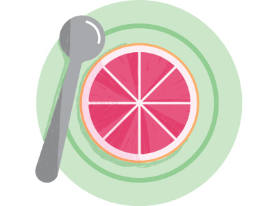 Breakfast #5 breakfast design grapefruit graphic illustration