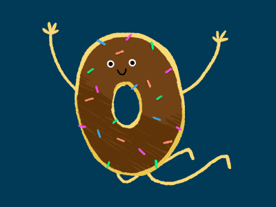 the flying donut cake character design cupcake design dessert donut graphic design illustration