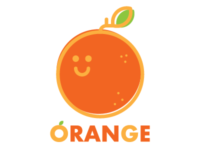 Orange character design cute design illustration logo orange