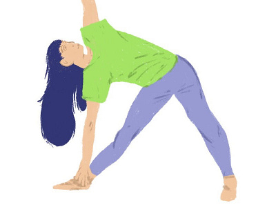 Yoga pose 1 design digital art fashion graphic design illustration ipad procreate. yoga