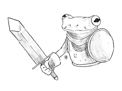 Frog-Chrono Trigger digital art graphic design illustration ipad nintendo procreate videogames
