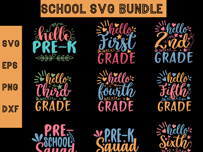 School SVG craft bundle 3d animation boys branding design graphic design illustration logo motion graphics png school svg teacher vector