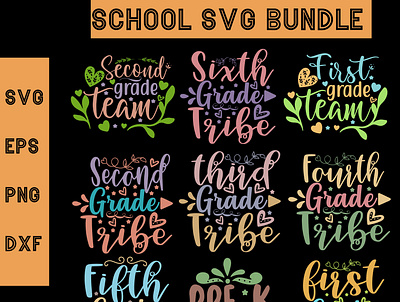 school svg bundle branding design dxf illustration logo png school student svg typography vector