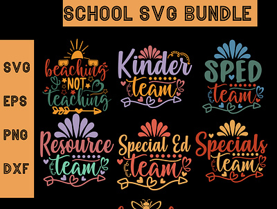 School SVG bundle 3d animation branding design designtypography graphic design logo motion graphics png school shirt svg teacher tshirt ui