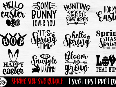 Easter and Spring SVG bundle