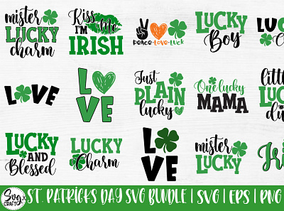 St Patrick's Day Bundle SVG Saint Patrick's Day Cut Files vol-2 st patricks day