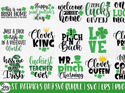 St Patrick's Day Bundle SVG  Saint Patrick's Day Cut Files vol-1