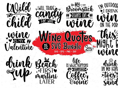 Wine SVG Bundle