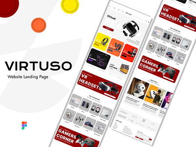 Virtuso -Tech Gadgets E-Commerce Website Landing Page