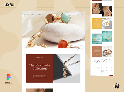 Muna Luxury Jewelry Store Website branding design graphic design mobile app product design ui ux web design