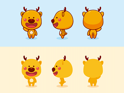 Little deer. icon illustrate ui