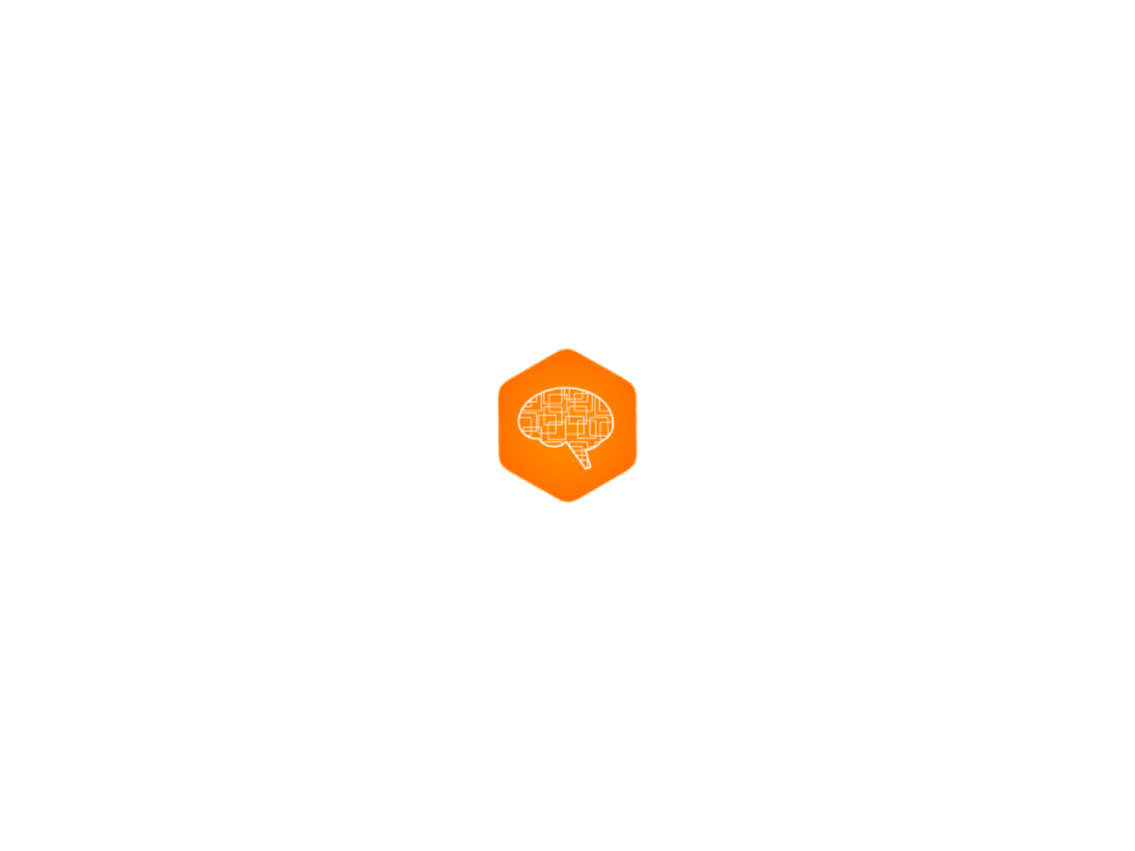 Hexagons Loader animation design logo