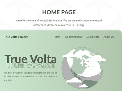 True Volta, True Voyage UI Design animation design figma graphic design landingpage ui userexperience userinterface ux website