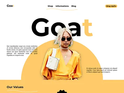 GOAT UI branding design figma graphic design landingpage ui userexperience website