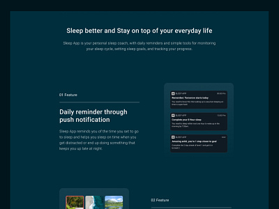 Sleep app: Motivates you to sleep on time! 2/6 clean design green ui ux ux design