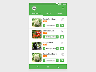 Mobile Version: Shop For Change commerce farm food fresh green healthy mobile organic ux vegetables