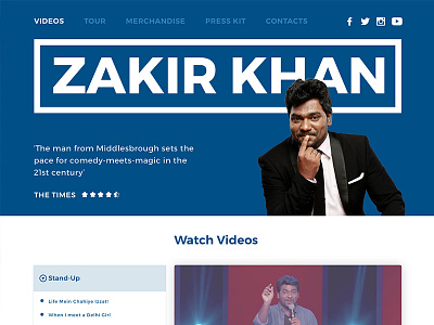 Zakir Khan: Stand Up Comedian artist comedy contrast events shows standup tickets ux zakir