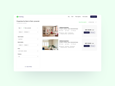 Real Estate Website UI