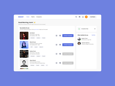 Hiring Website UI