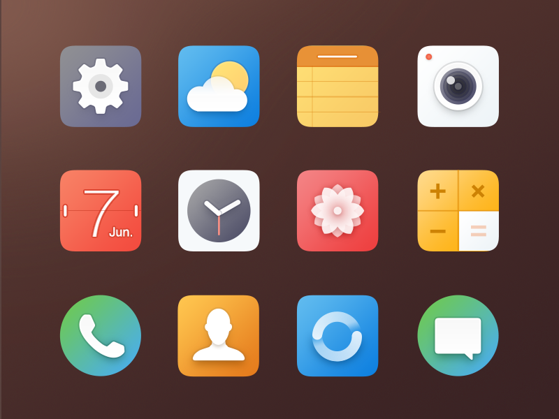 Rom Theme Icons by JimSoup on Dribbble