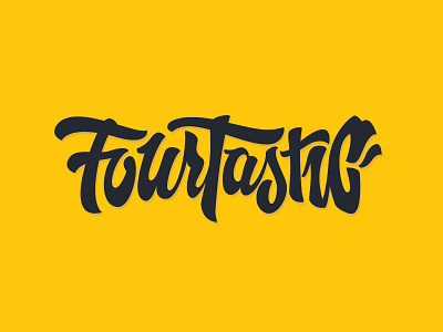 Fourtastic branding design fatbny graphic design logo typography vector