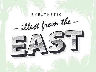 Eyesthetic design eyesthetic fatbny hop hop indonesia malang music rap typography vector