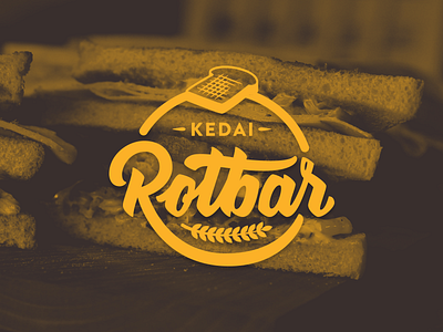 Kedai Rotbar branding cafe design fatbny logo logotype restaurant roti bakar street food toast