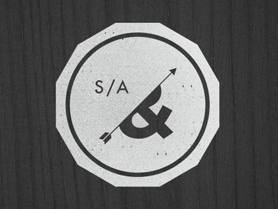 S/A identity logo typography