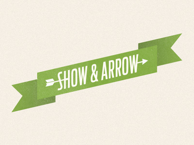 Show & Arrow identity logo typography web