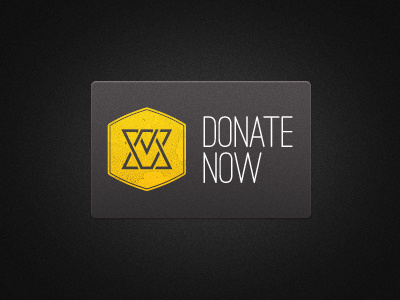 Donate Now button layout typography web