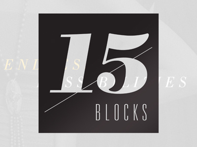 15 Blocks finishing print typography