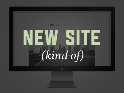 Prelude to a new portfolio css html personal portfolio responsive site typography web