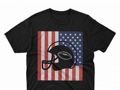 American Football T-Shirt Design adobe illustrator american football american tshirt design design graphic design illustration rugby tshirt design tshirt designs tshirts