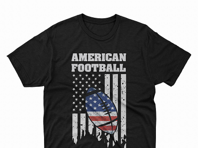 American Football T-Shirt Design adobe illustrator american football american football tshirt design design graphic design illustration rugby tshirt design tshirt designs tshirts