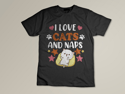 Cat T-Shirt Design 3d adobe illustrator animation branding design graphic design illustration logo motion graphics tshirt design tshirt designs tshirts ui