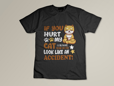 Cat T-Shirt Design 3d adobe illustrator animation branding design graphic design illustration logo motion graphics tshirt design tshirt designs tshirts ui