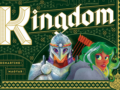 Cover Closeup armor children book cover art fantasy illustration kingdom knight magic rpg typography wip wizard