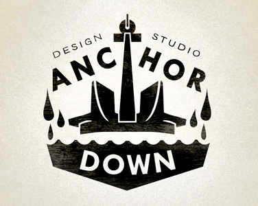 Anchord Down 2 anchor austin black design down innvitation studio vector vintage wedding