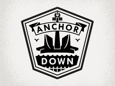 Anchor Down anchor design down invitations logo studio wedding