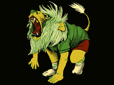 Lion Boy book illustrations characterdesign four colors illustration procreate retro roar vector wip