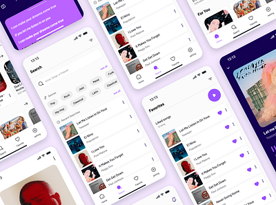 Music app Concept app concept listen mobile app music music app ui
