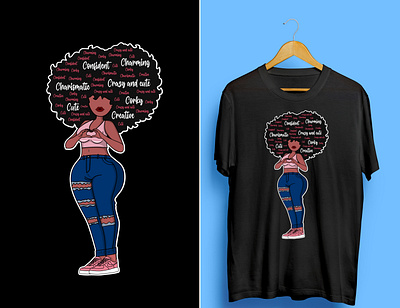 Afro-Women T-Shirt Design. afro afro women artwork branding design graphic design illustration shirt design t shirt tshirt tshirt design vector vector illustration women