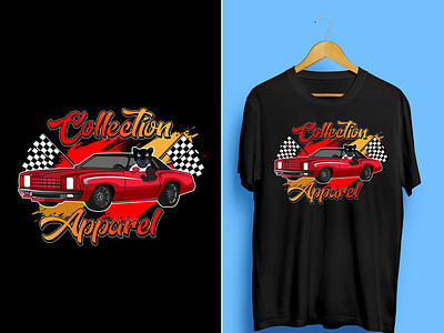 Vintage Car T-Shirt Design. artwork branding car chevrolet design game graphic design illustration illustrator shirt design tee tshirt tshirt design vintage car