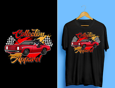 Vintage Car T-Shirt Design. artwork branding car chevrolet design game graphic design illustration illustrator shirt design tee tshirt tshirt design vintage car