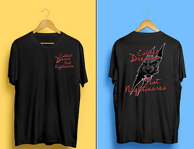 T-Shirt Design ( Collect dreams not nightmare ) artwork branding design fiverr gaming graphic design illustration logo minimal t shirt design panther shirt design tshirt tshirt design typography typography t shirt design upwork vector vector t shirt design